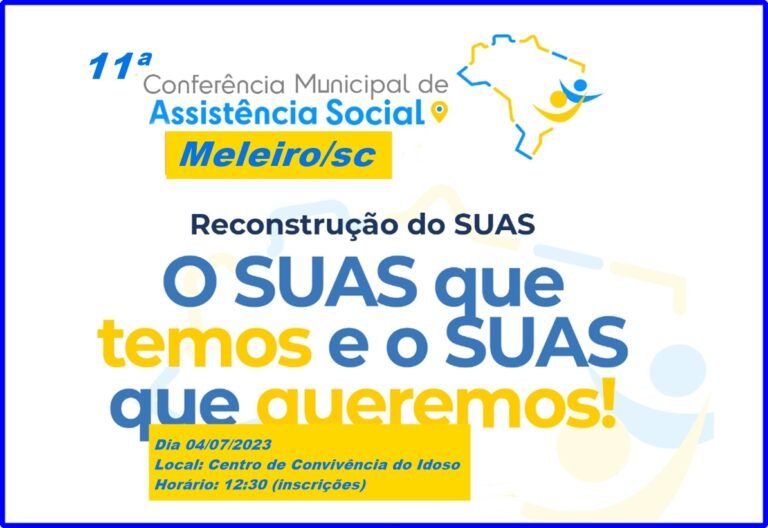 Município realiza 11ª Conferência Municipal de Assistência Social