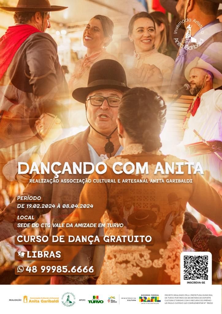 Projeto Dançando com Anita oferece aulas de dança de salão gratuita