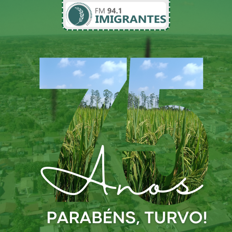 Turvo comemora nesta quarta-feira 75 anos de emancipação